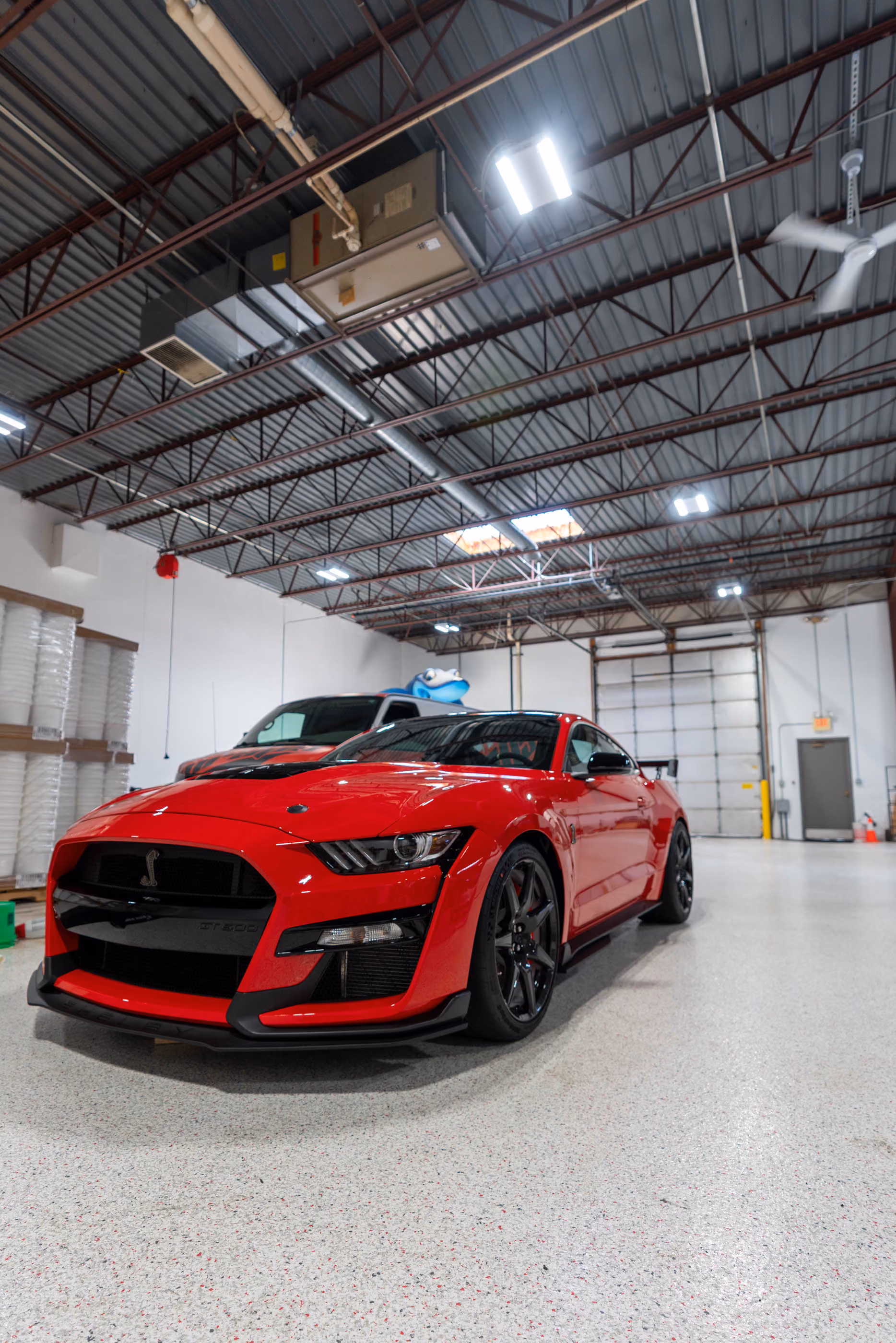 Red Mustang GT500 wrap by Print Lab Wraps