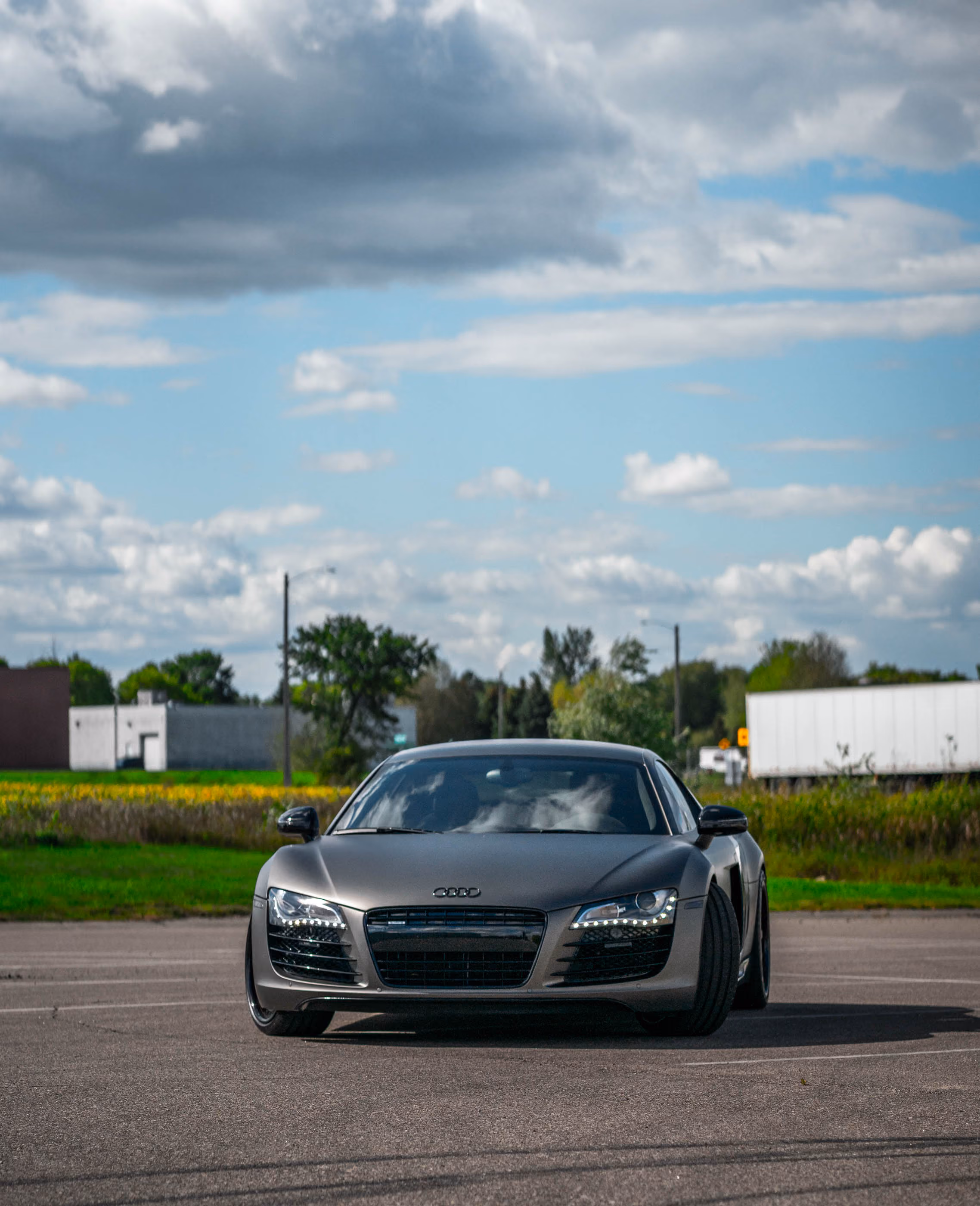 Audi R8 color change wrap by Print Lab Wraps