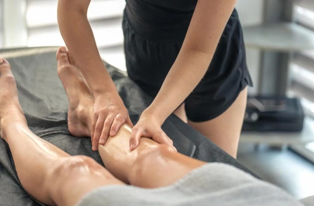 Lymphatic drainage massage session in East Hanover, NJ