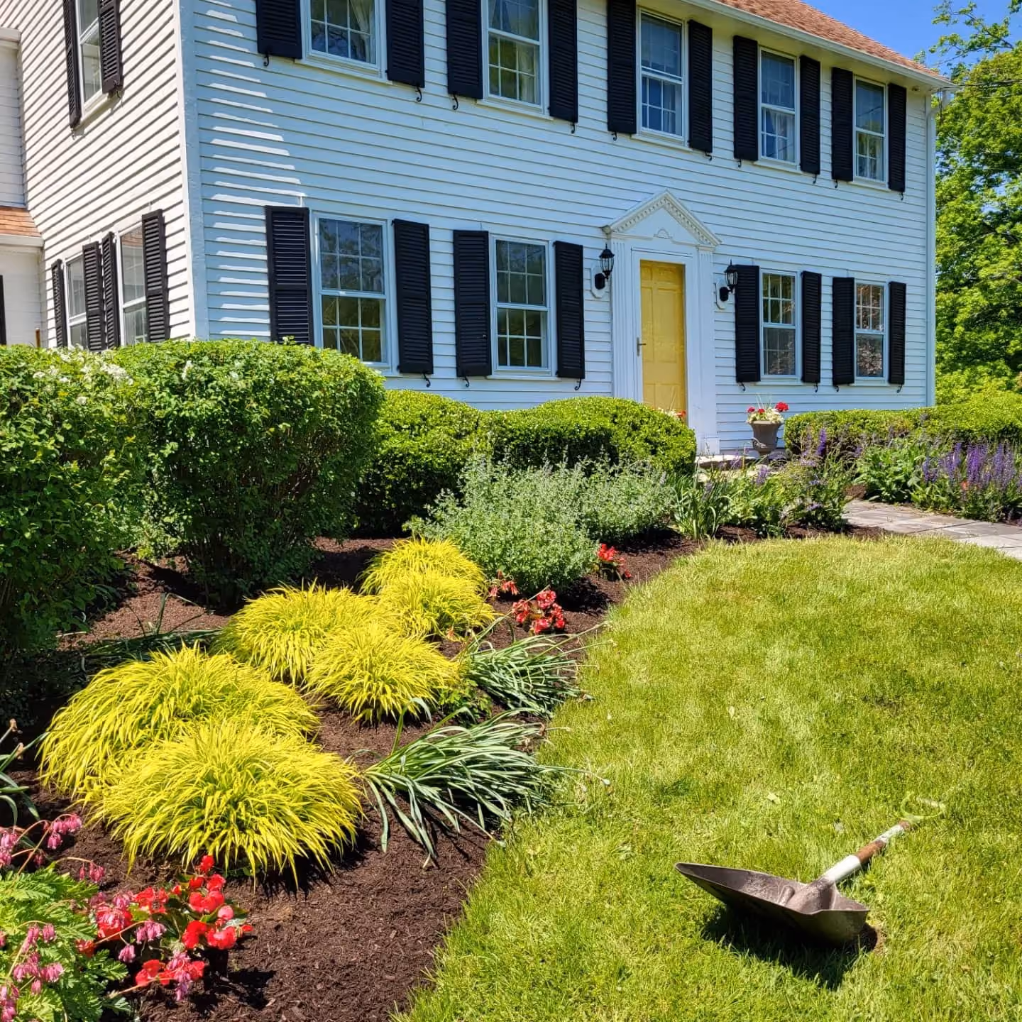 Overhead view of Litchfield County landscape, Classic Outdoors