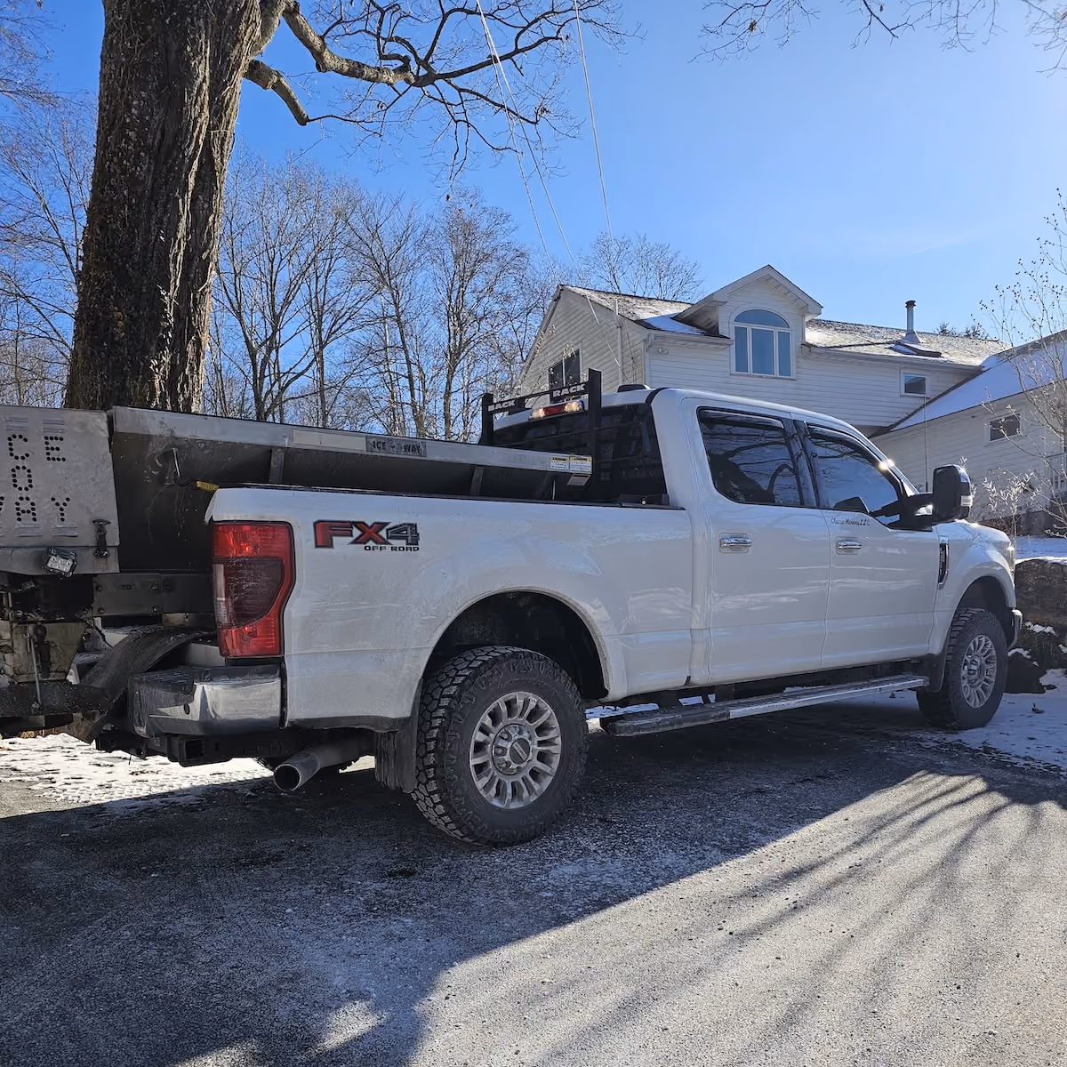 Professional snow plowing in Warren, Connecticut
