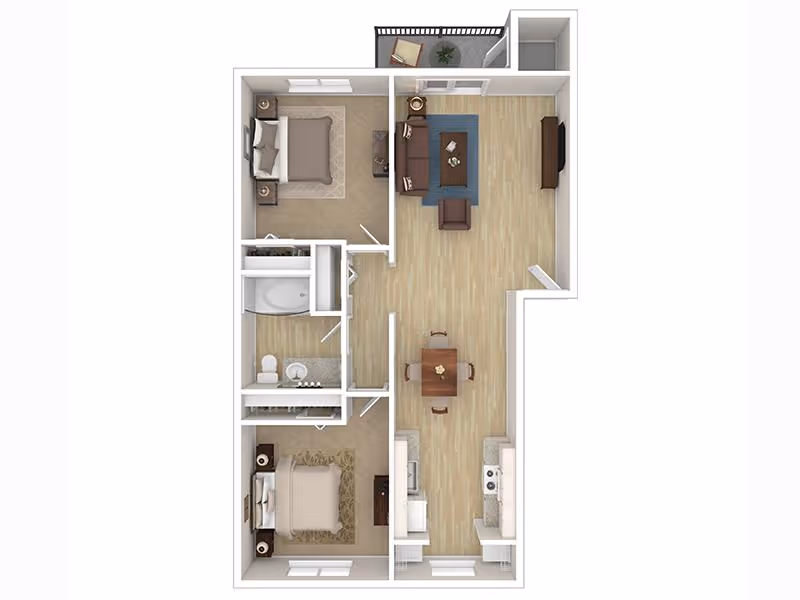 2BD, 1BTH