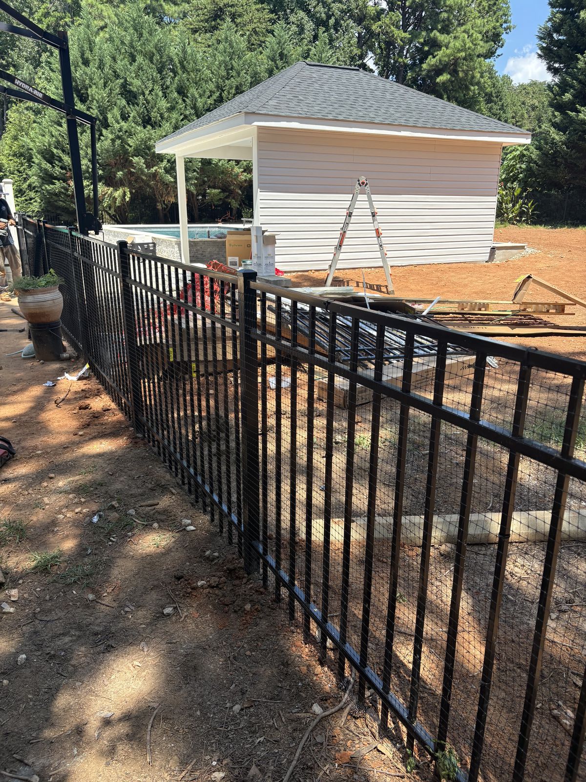 Concrete driveway installation with fresh finish in Charlotte Metro