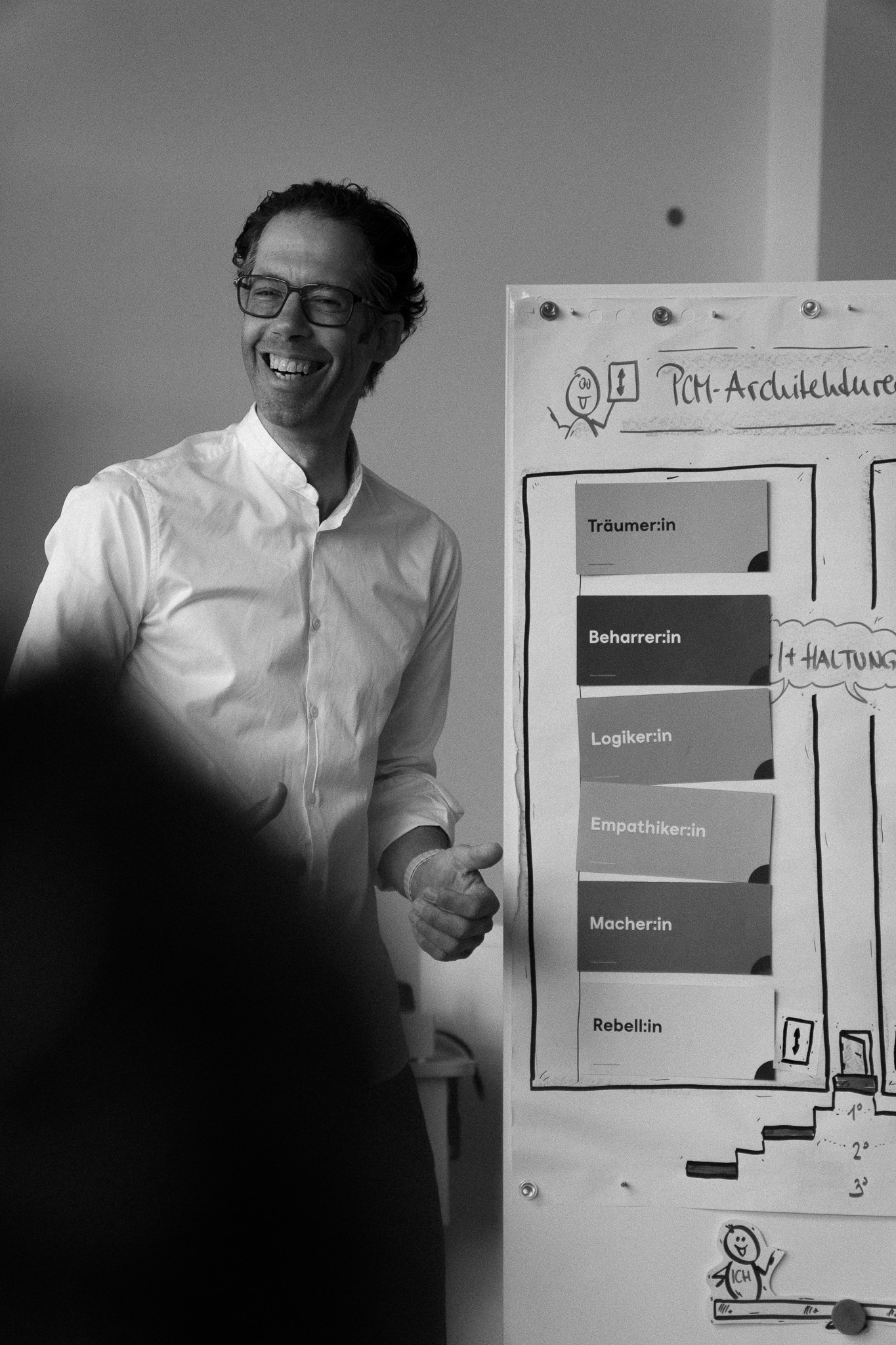Rainer Salcher in Action während eines Seminars