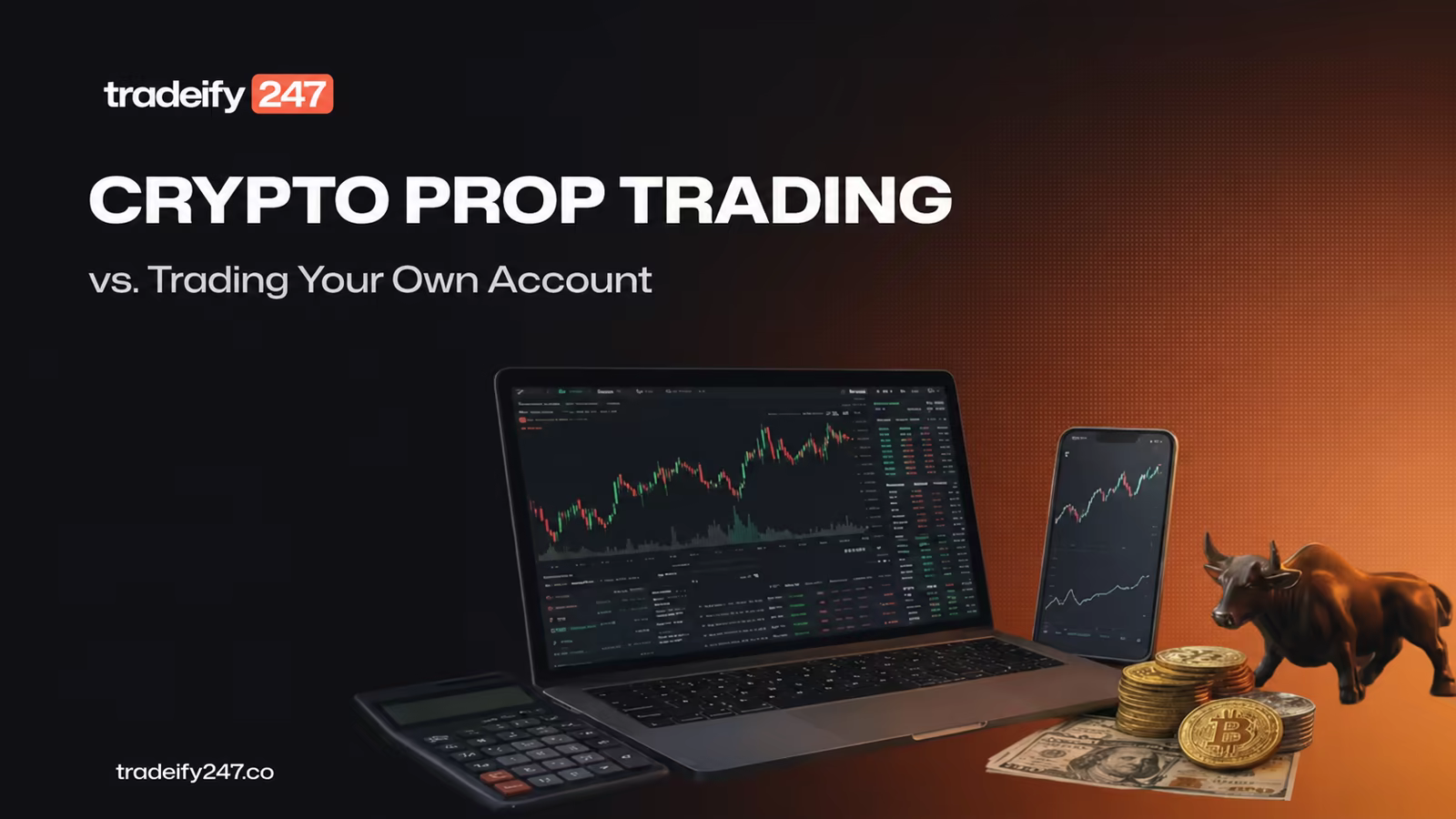 Crypto Prop Trading vs Trading Your Own Account: What Actually Changes — Tradeify247