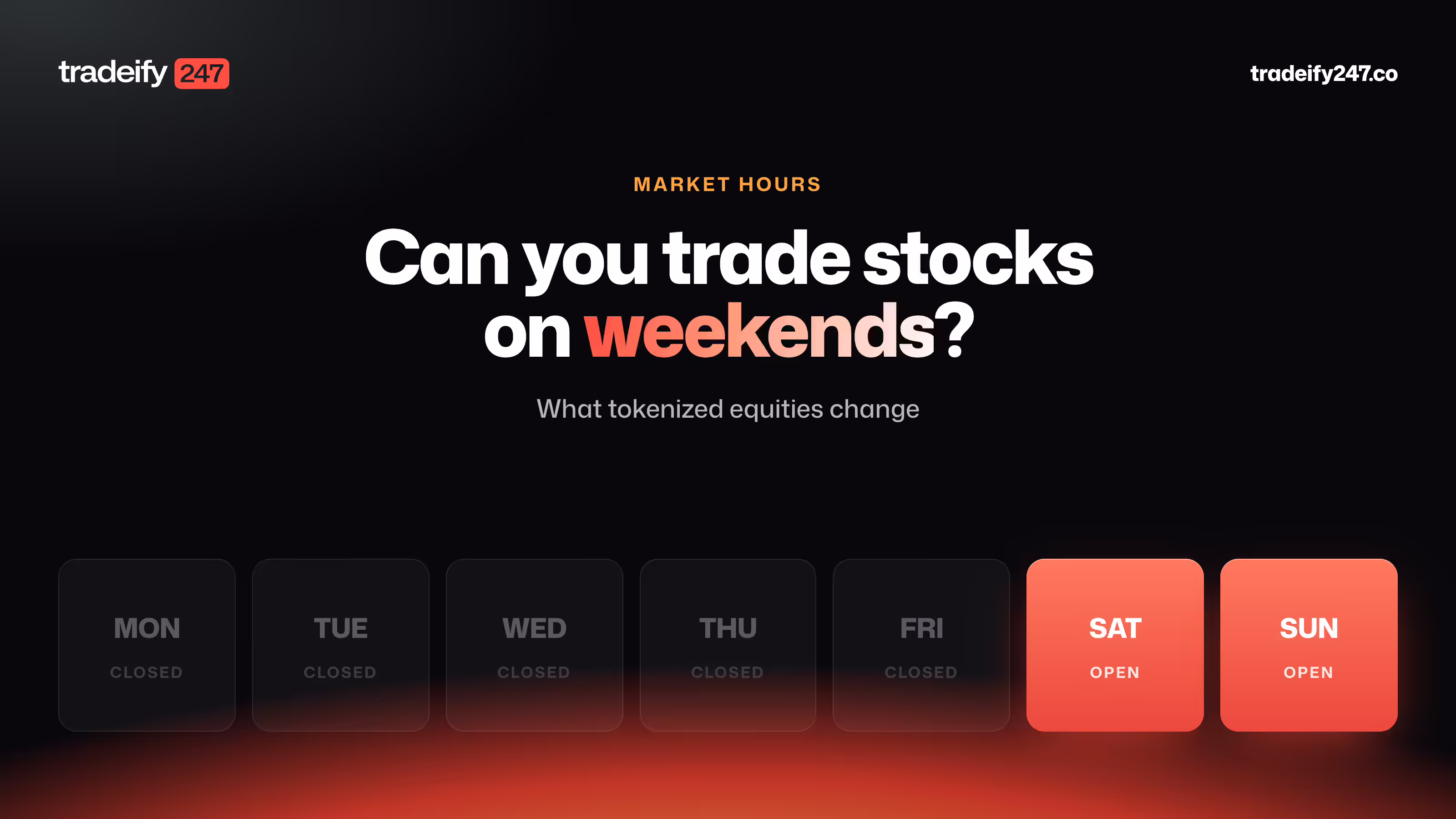 Can You Trade Stocks on Weekends? What Tokenized Equities Change