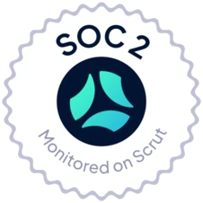 SOC 2 compliant, monitored on Scrut