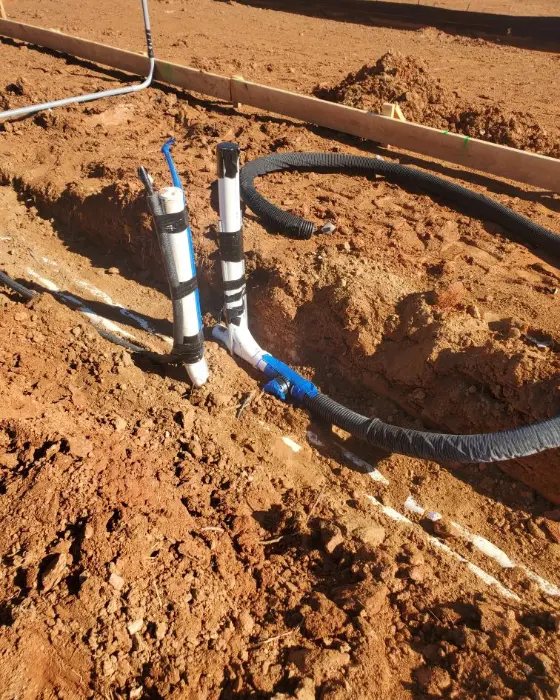 New Construction Radon Mitigation System Installation - Phase 1