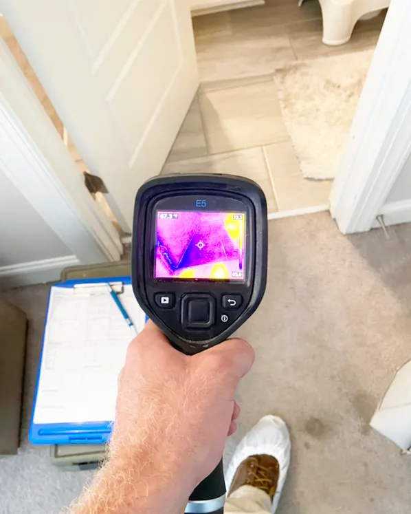 Certified Mold Inspections with Ensign Building Solutions using Moisture Meters and IR Cameras.