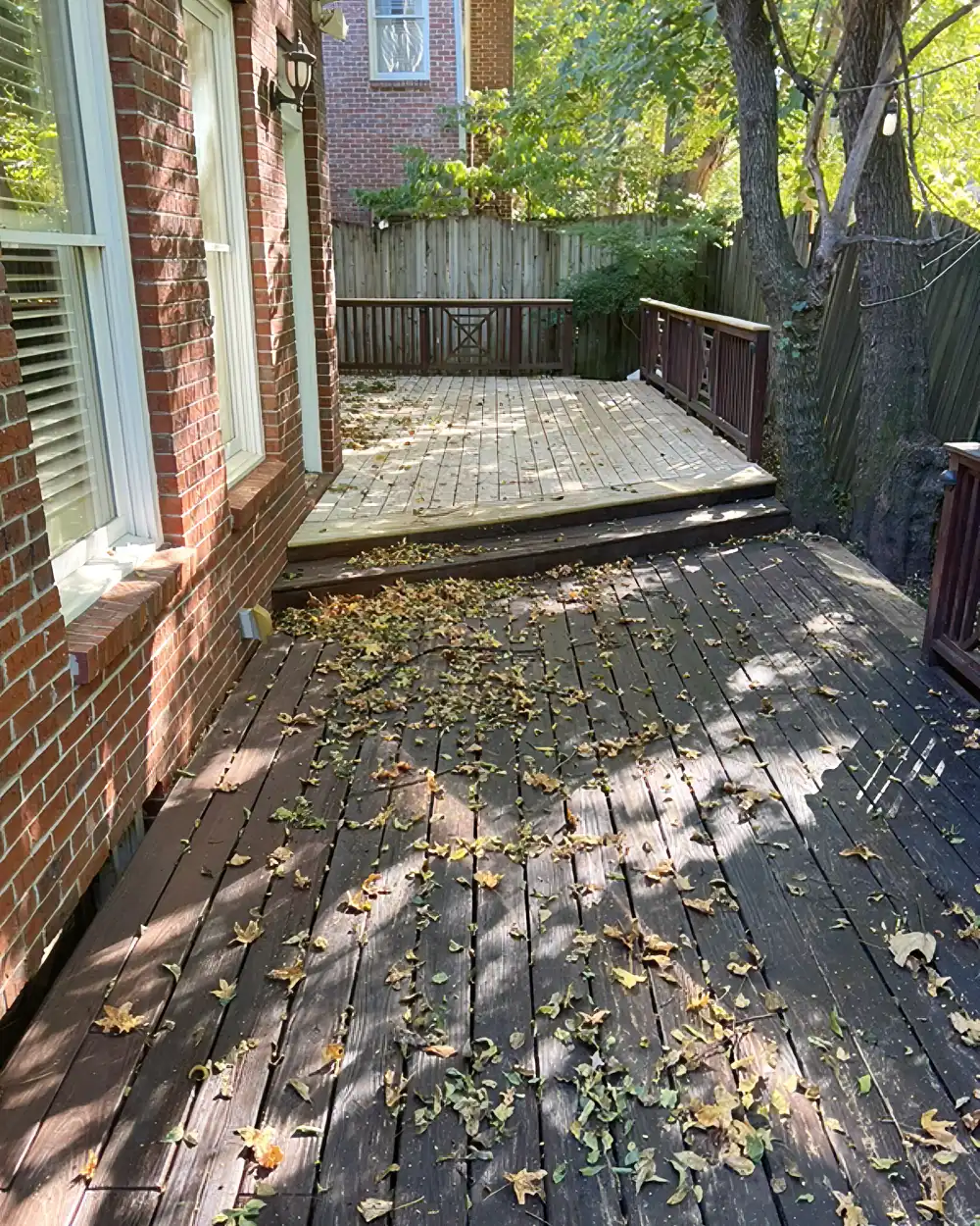 Porch uneven due to foundation issues caused by moisture in the crawl space