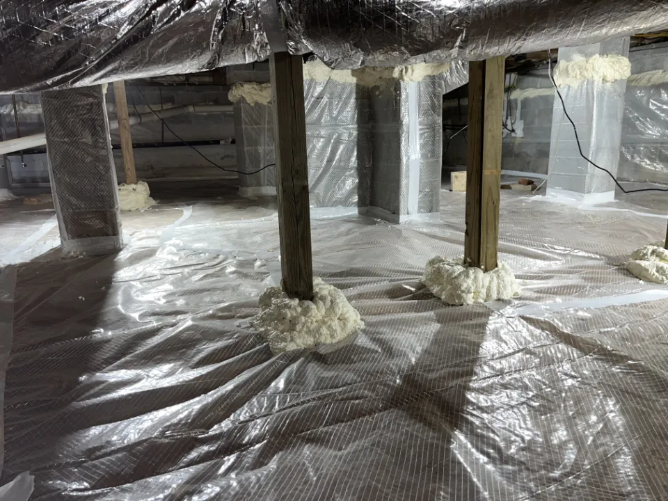 Encapsulated Crawl Space by Ensign Building Solutions using clear plastic