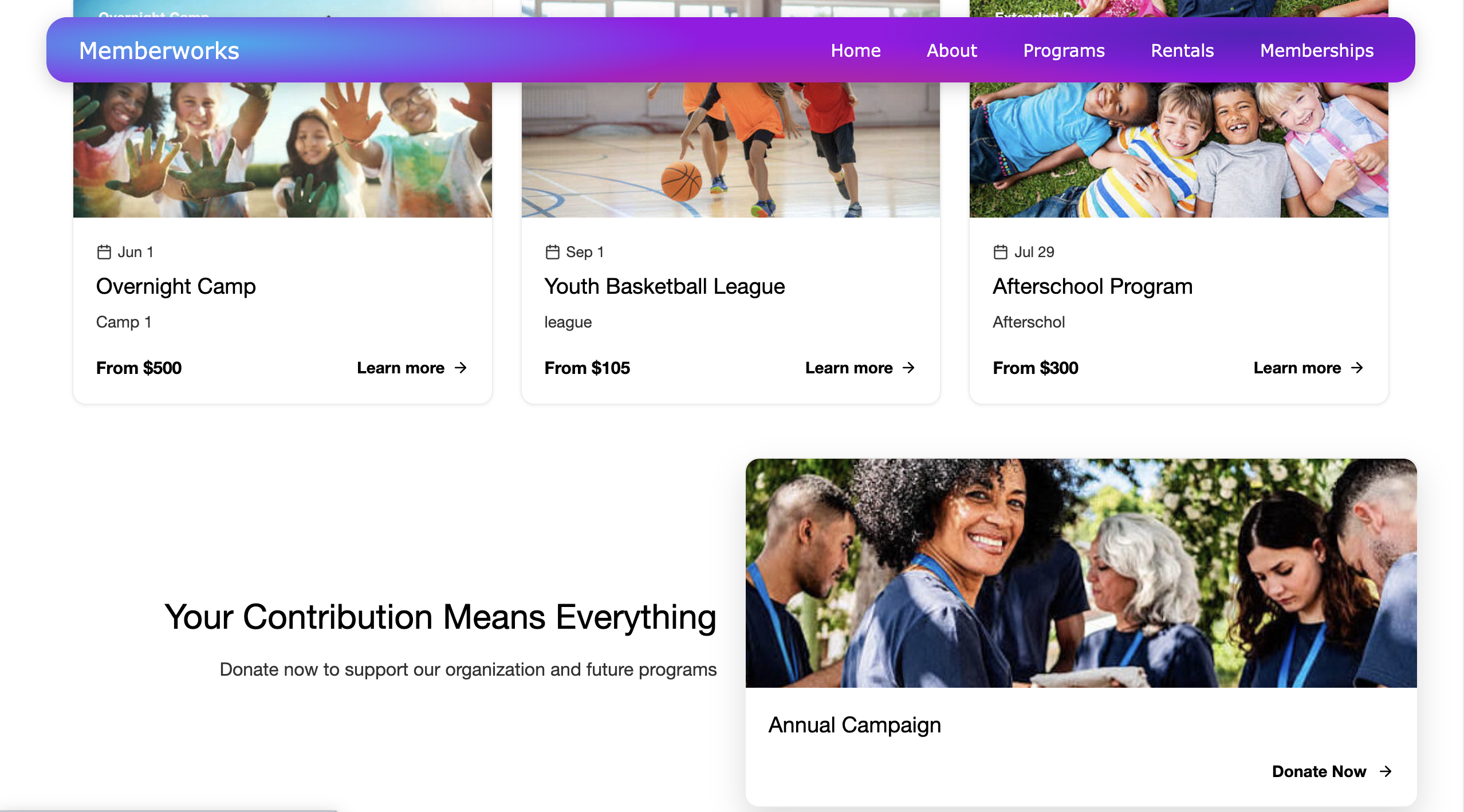 Memberworks platform