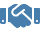 Black line drawing of a flowing, continuous curved shape on a light blue background.