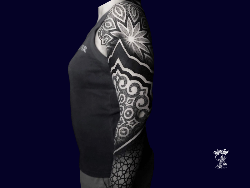 Maori und Mandala Tattoo