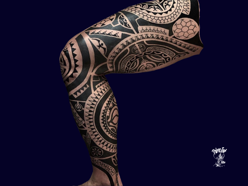 Maori und Mandala Tattoo