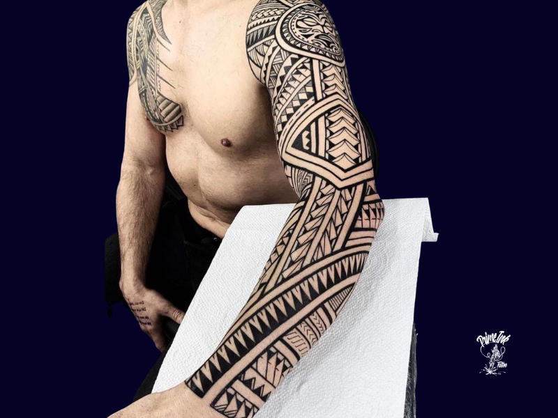 Maori und Mandala Tattoo