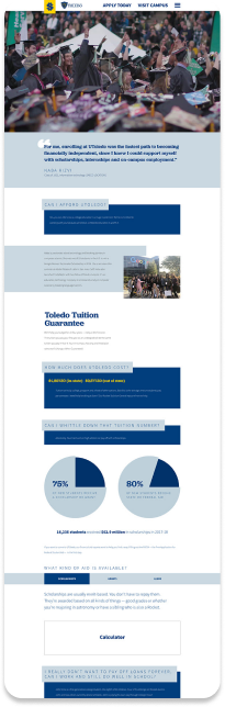 University of Toledo webpage screenshot 6 of 6