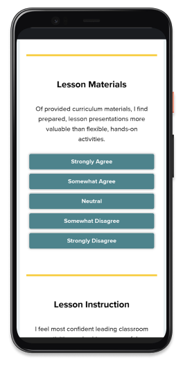 McGraw Hill teaching style result screen 2 of 5