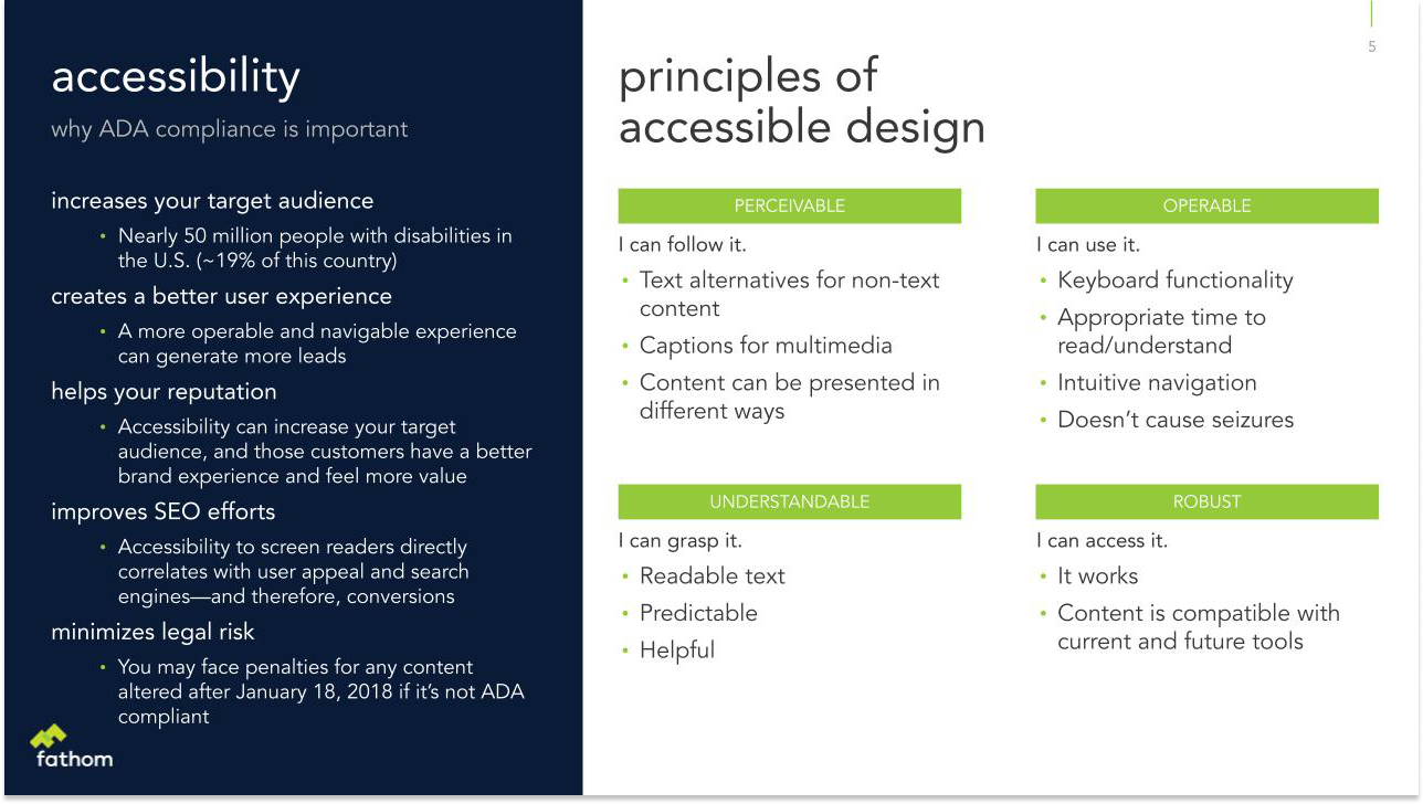 Polystar principles of accessible design slide