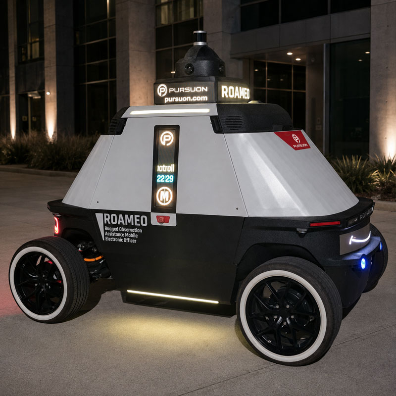 Person being detected on the road