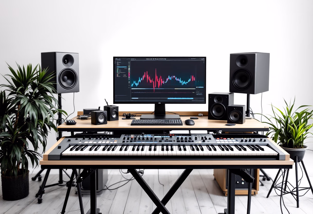 image of studio room (photography) (for a music studio)