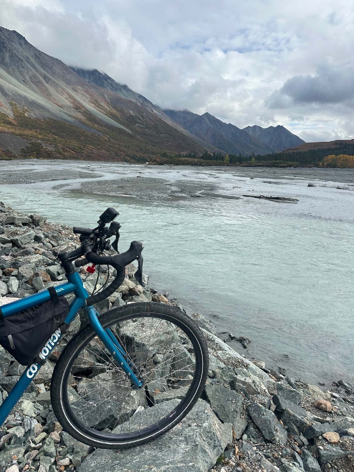 Climbing on the tandem bicycle