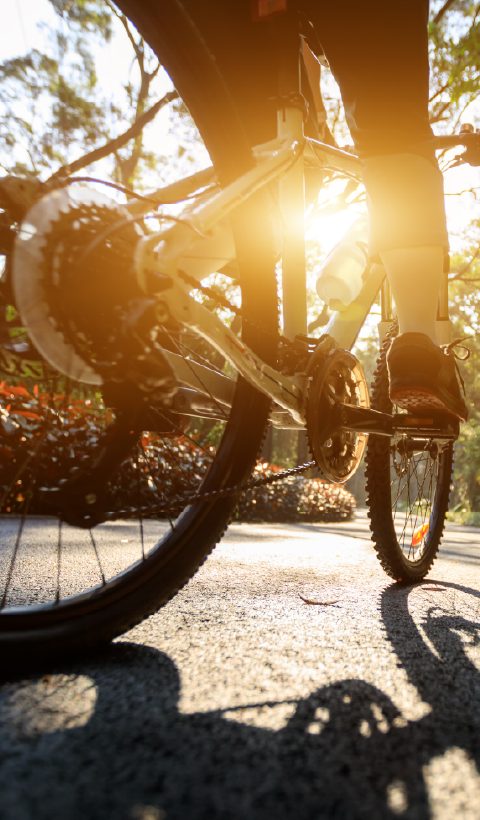 Tandem at sunrise