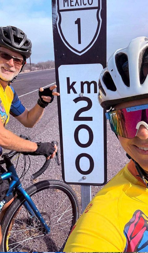 200 km marker in Mexico
