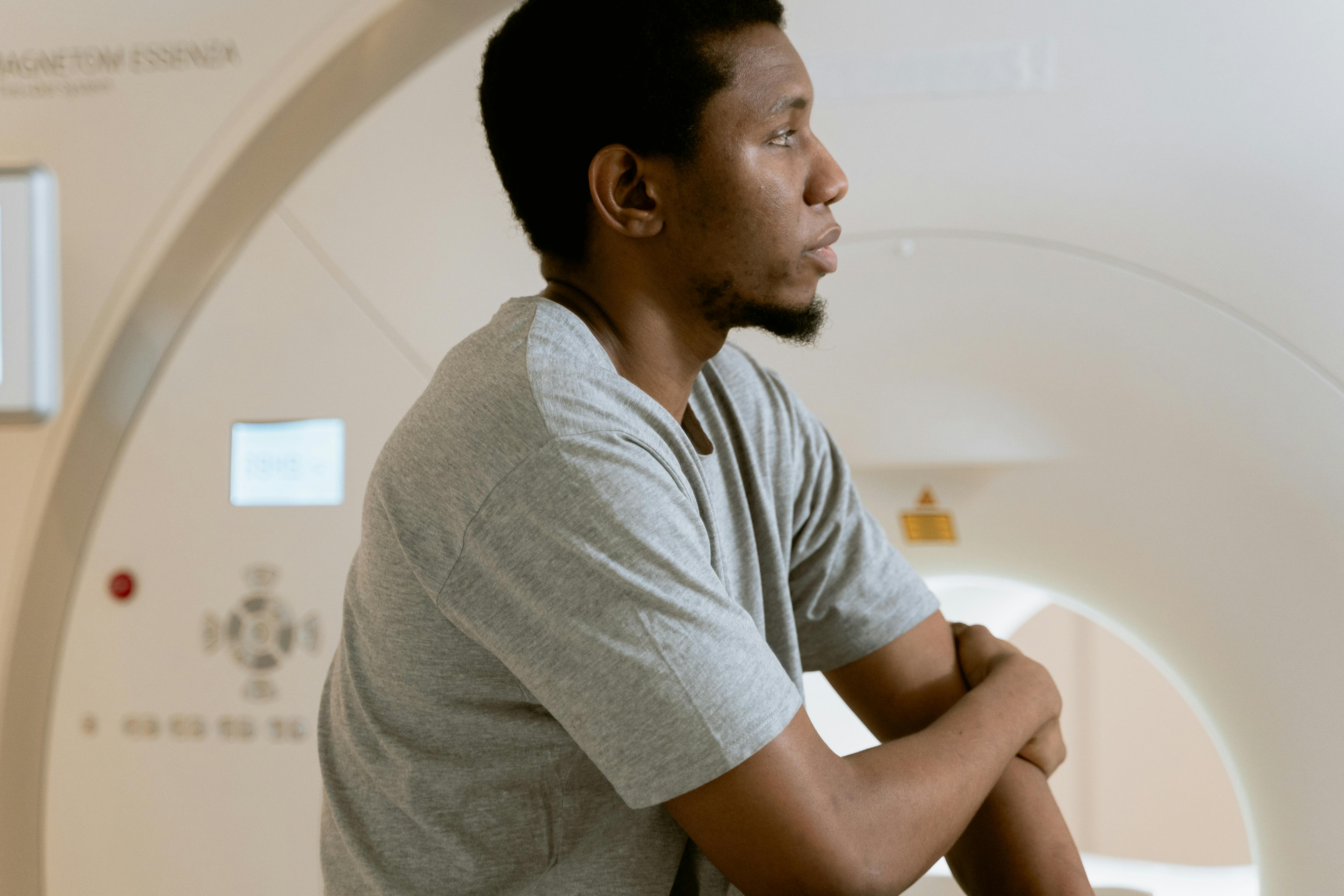 Man sat on MRI