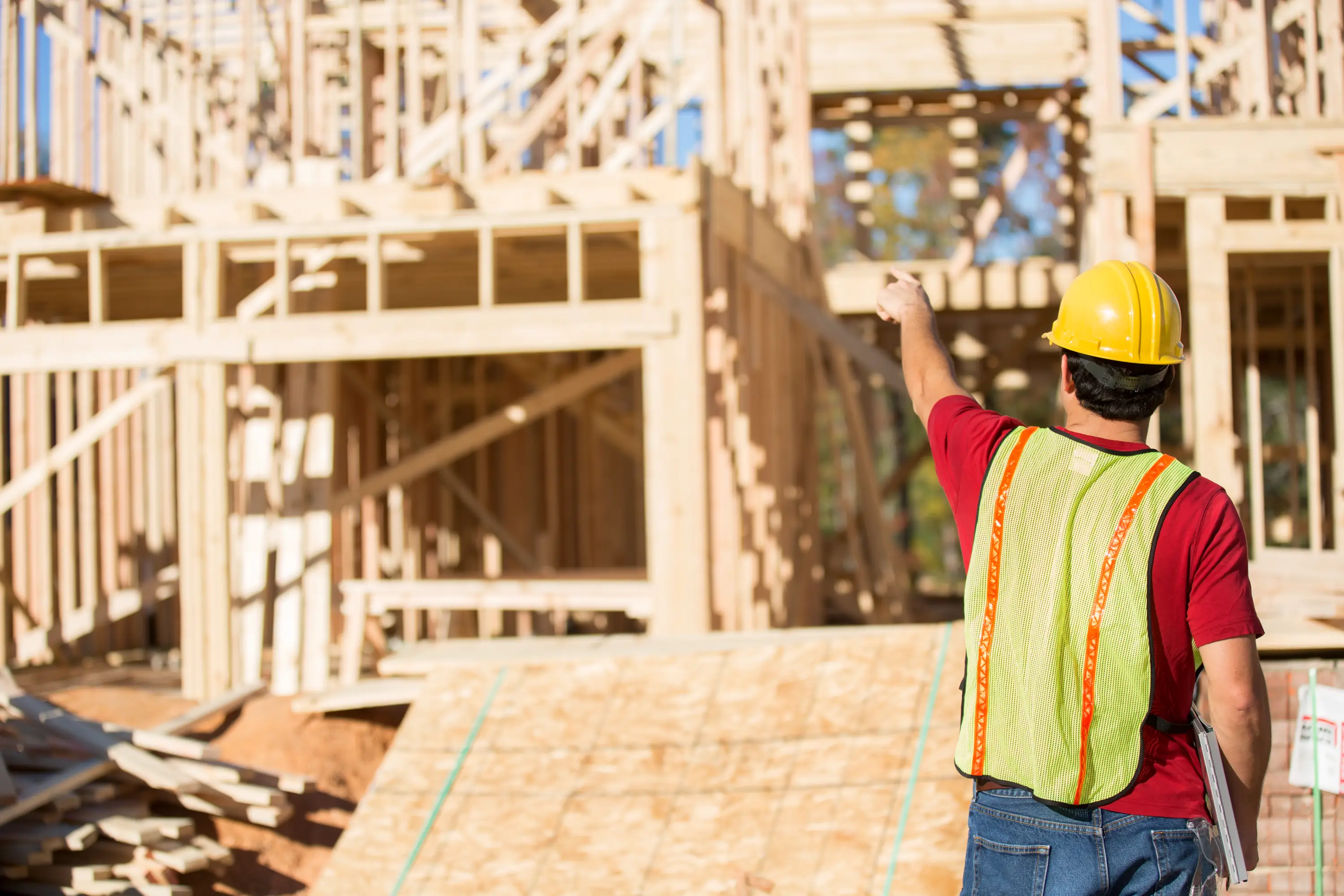 New home construction framing