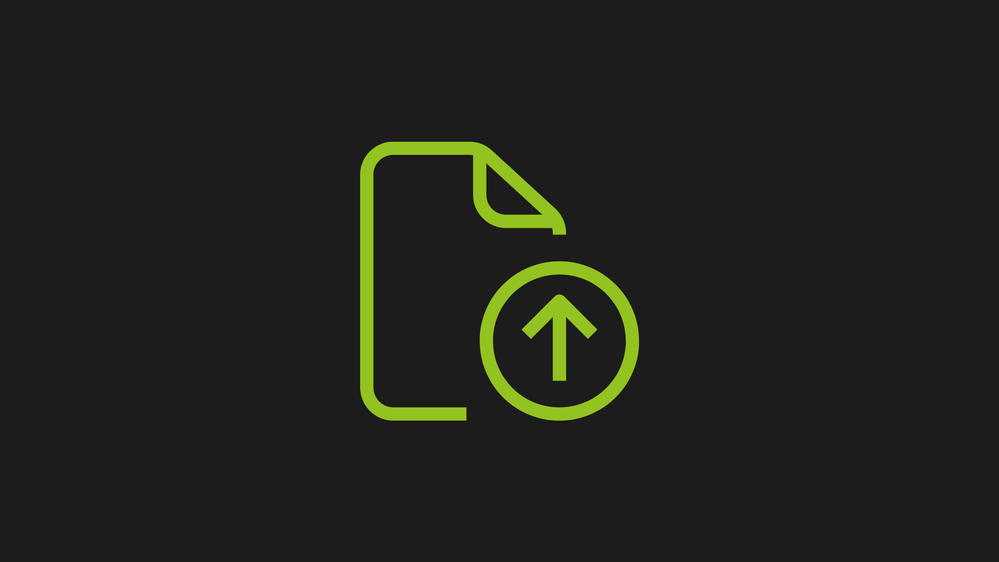 Securely upload documents icon
