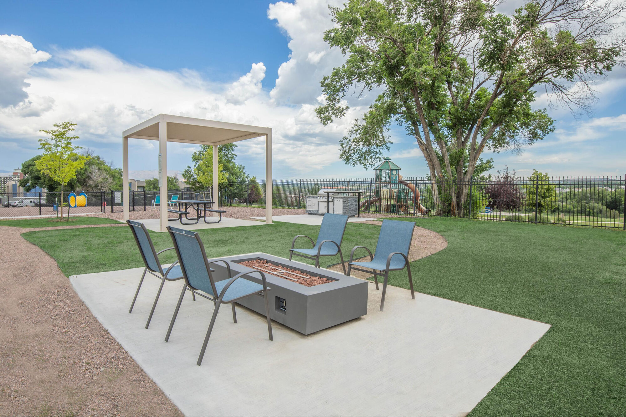 Outdoor seating area