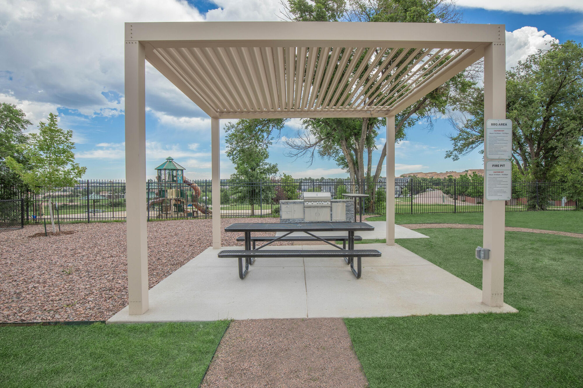Outdoor seating area