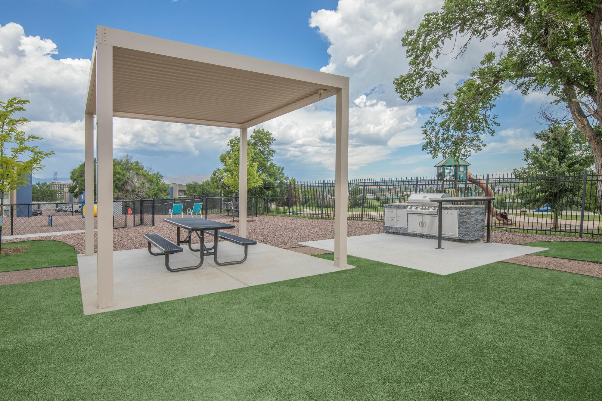Outdoor seating area