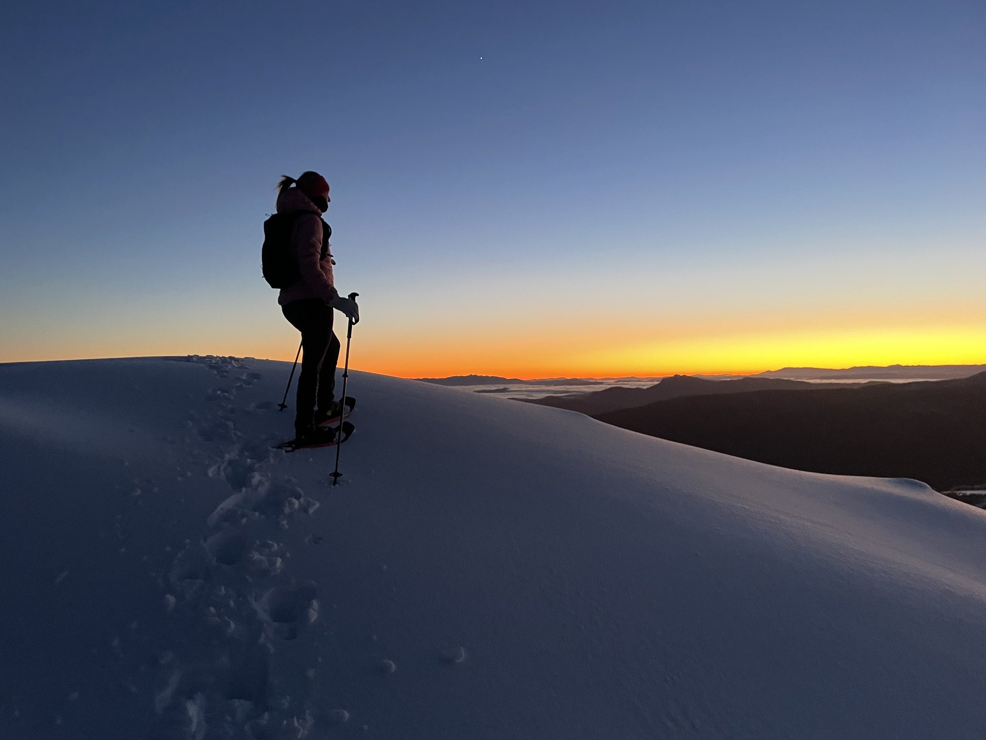 A ridgeline walk under morning light