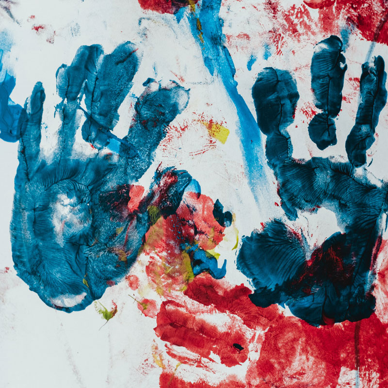 TV finger painting photo