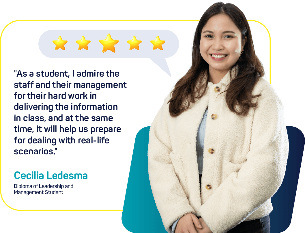 Photo of a Danford College student sharing a course testimonial