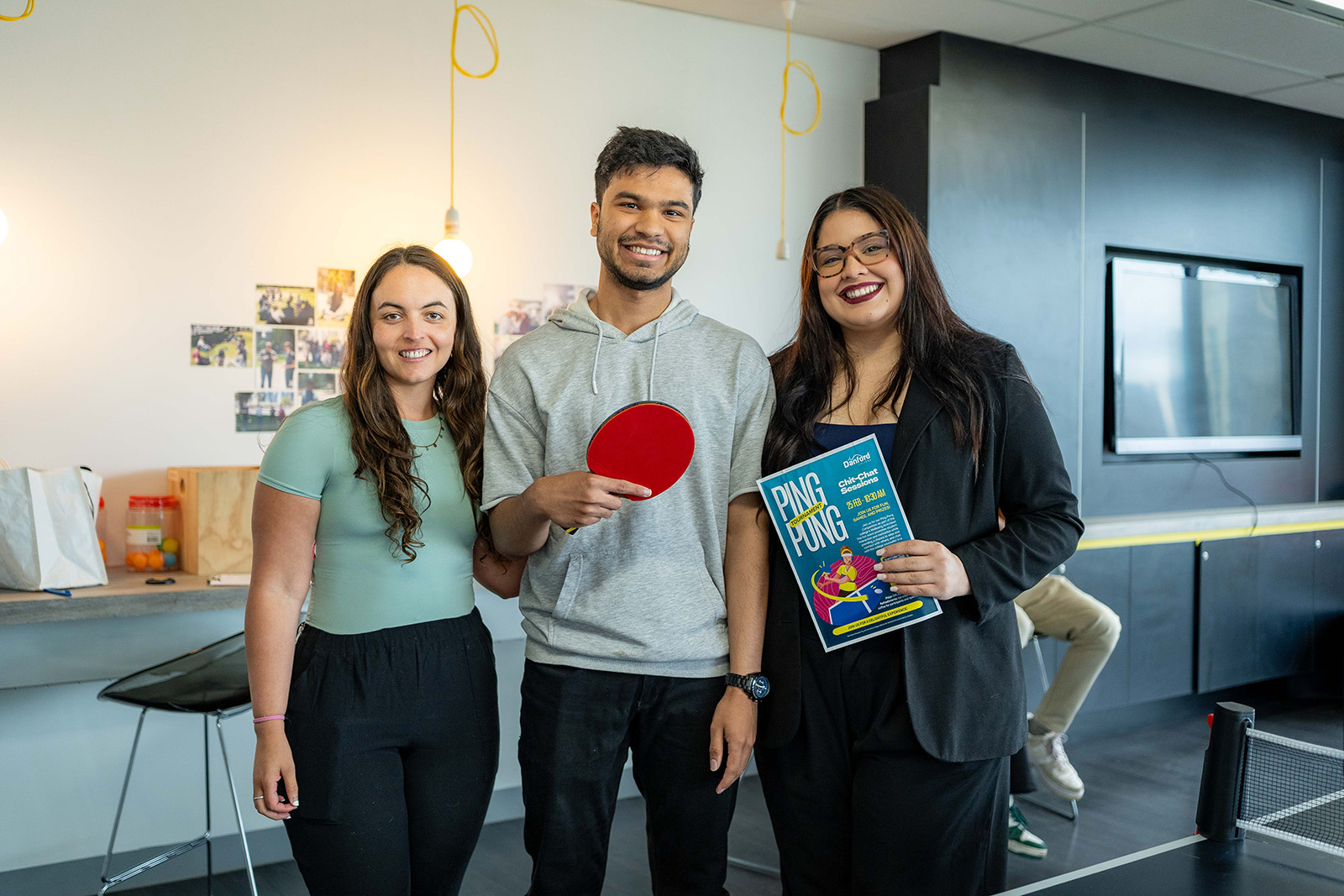 Danford College students socialising together on campus