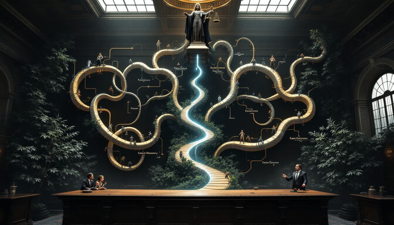 A flowchart showing when to use depositions and interrogatories in legal cases.