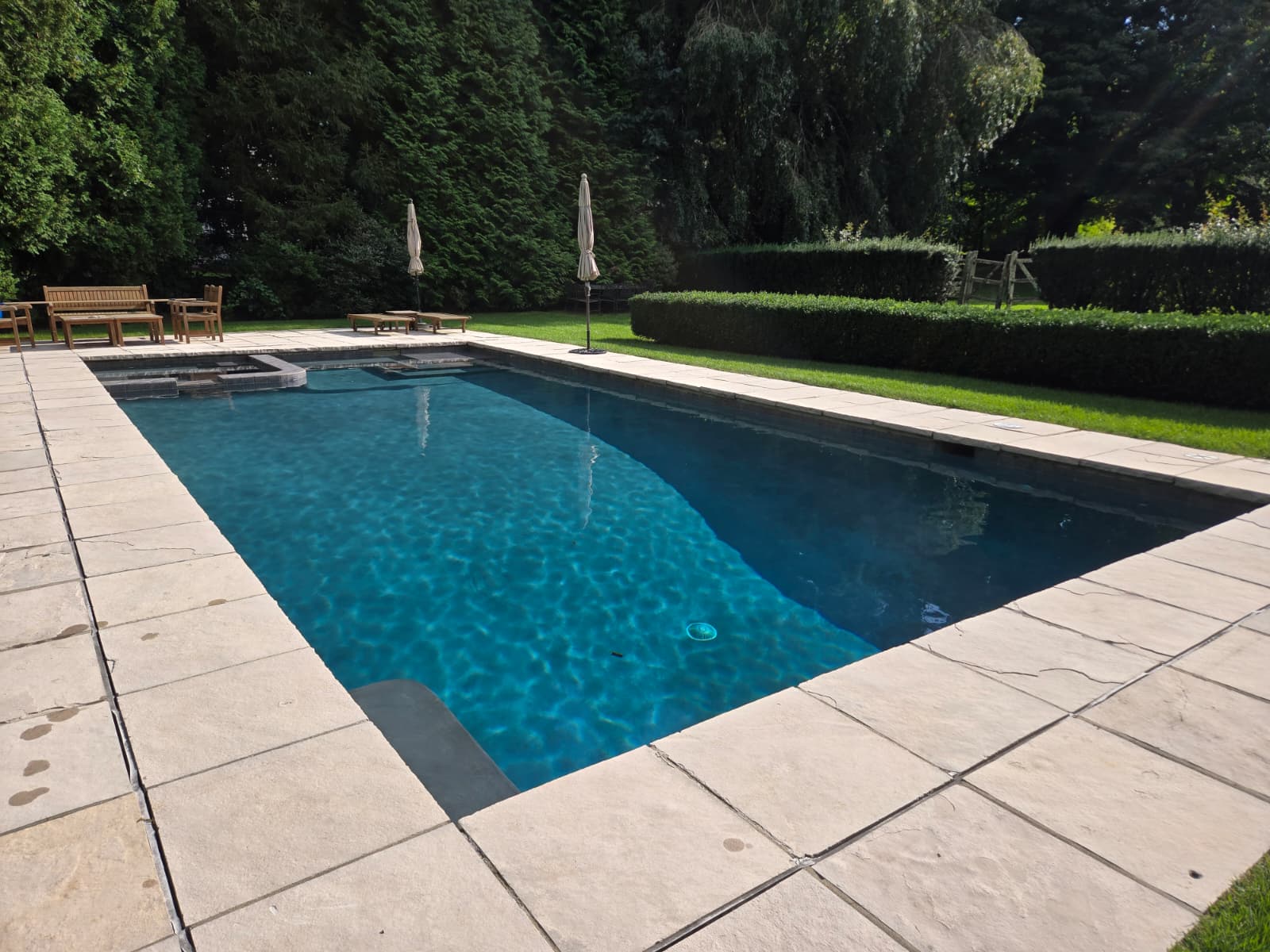 Pool serviced by Blue Cross Pool Care in Westchester County, NY
