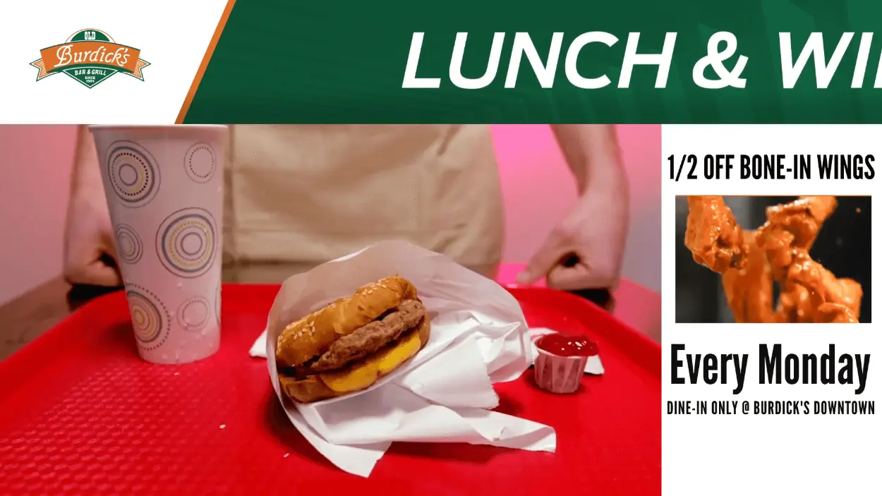 Fast food and QSR industry advertising example