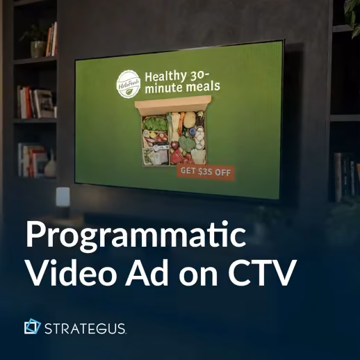 Example of a programmatic video ad on CTV