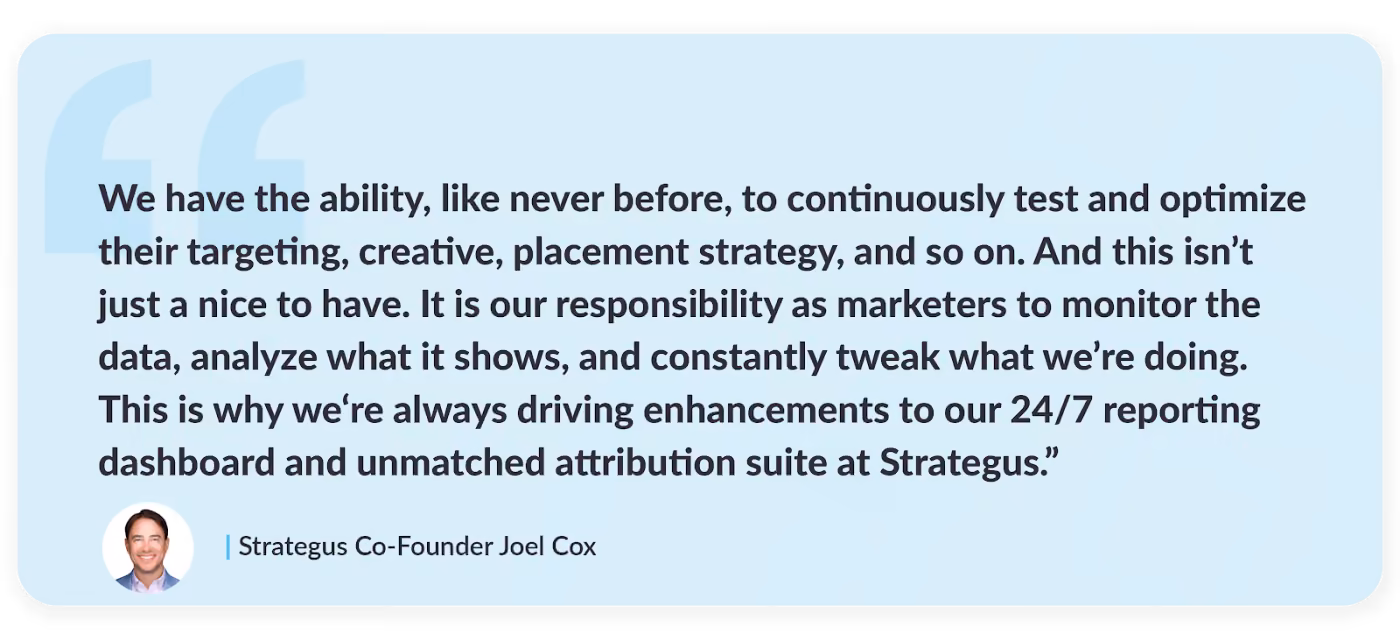 Quote from Joel Cox on the targeting and attribution capabilities of Strategus