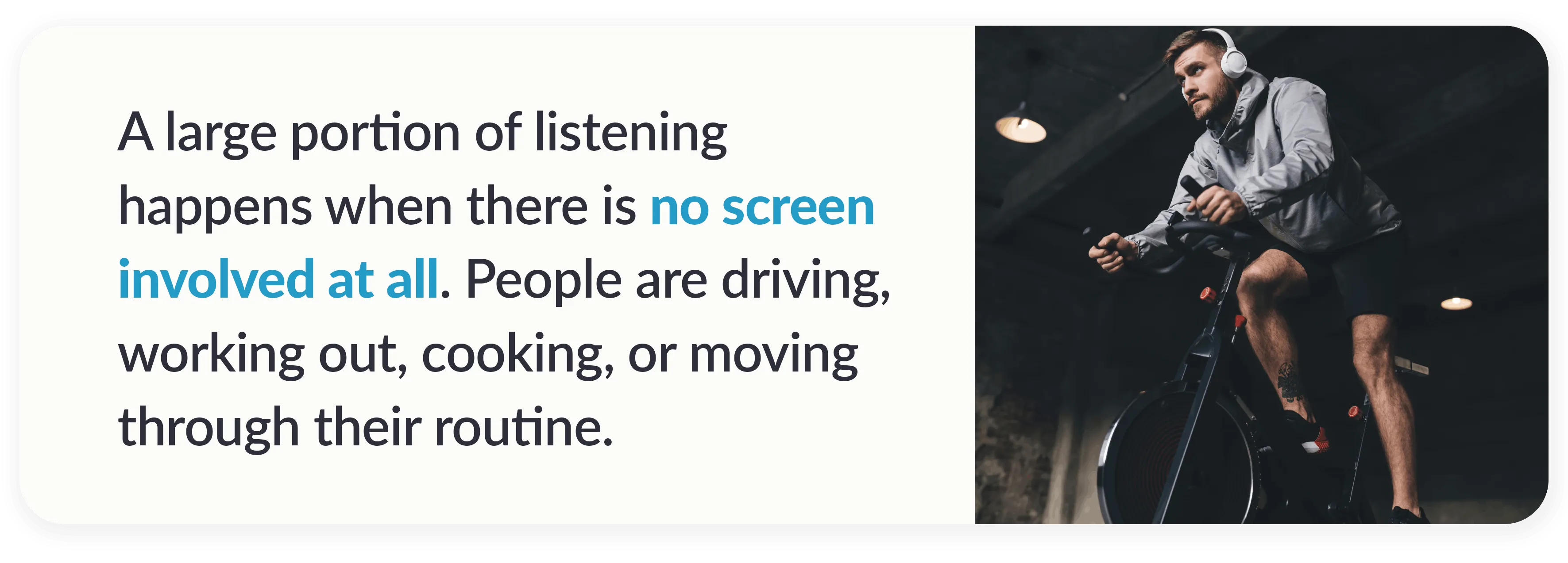 streaming audio no screens advantage