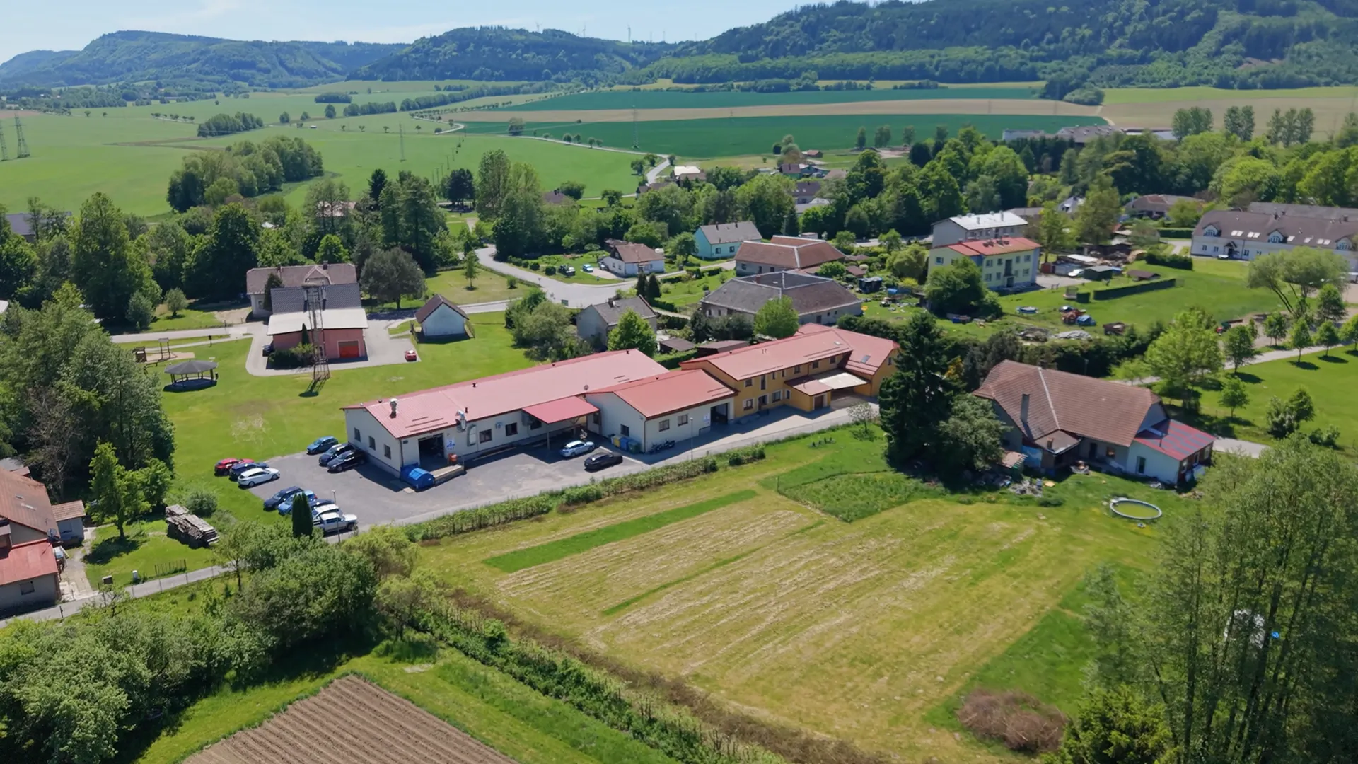 Aerial view of the KOVO Koudelka production site