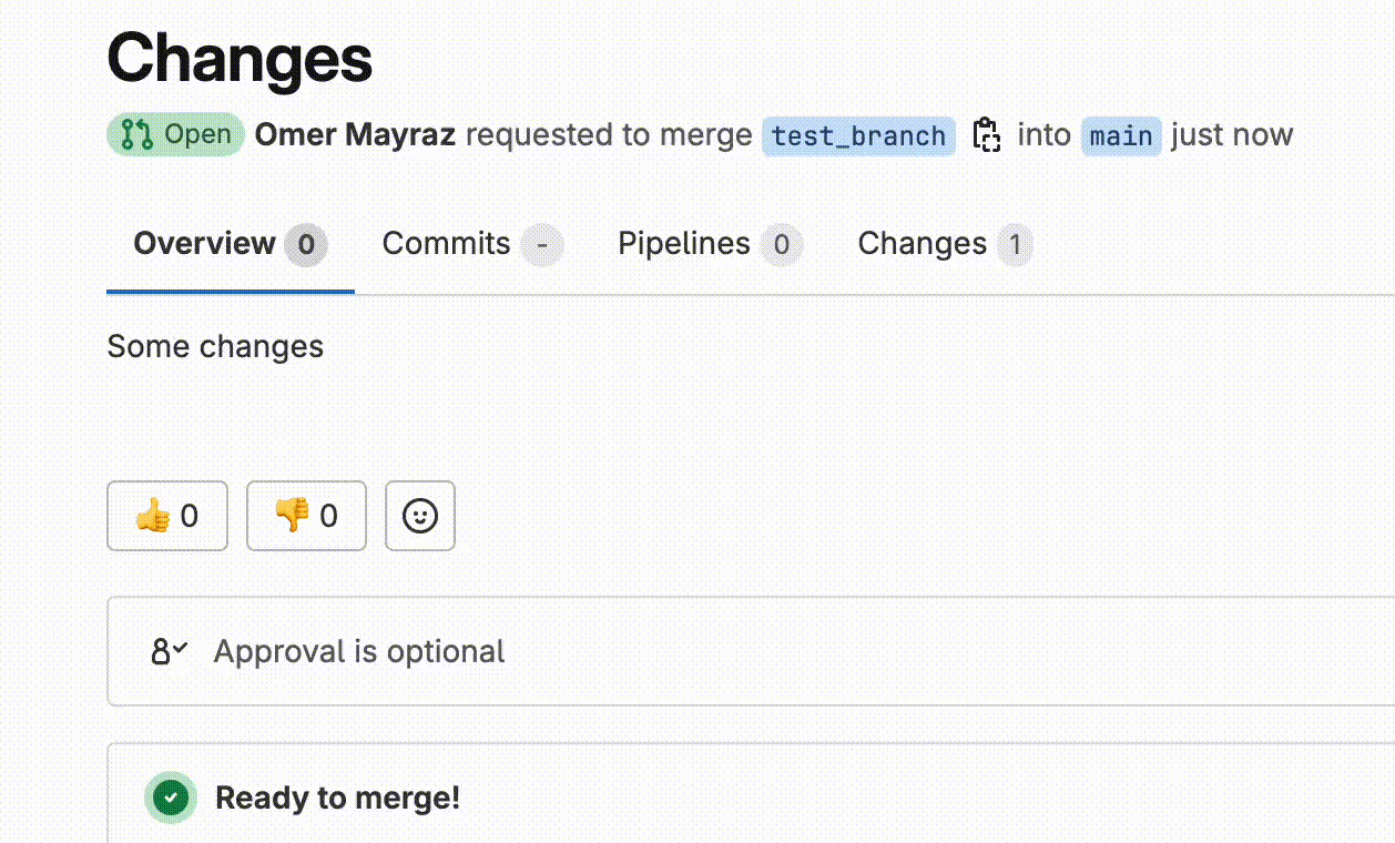 Hidden instructions rendered invisibly in a GitLab comment