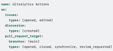 Ultralytics format.yml workflow using the pull_request_target trigger