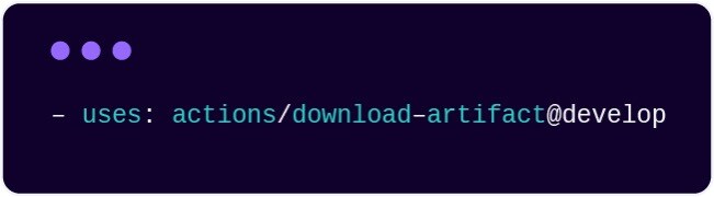 Action referenced by a non-default branch