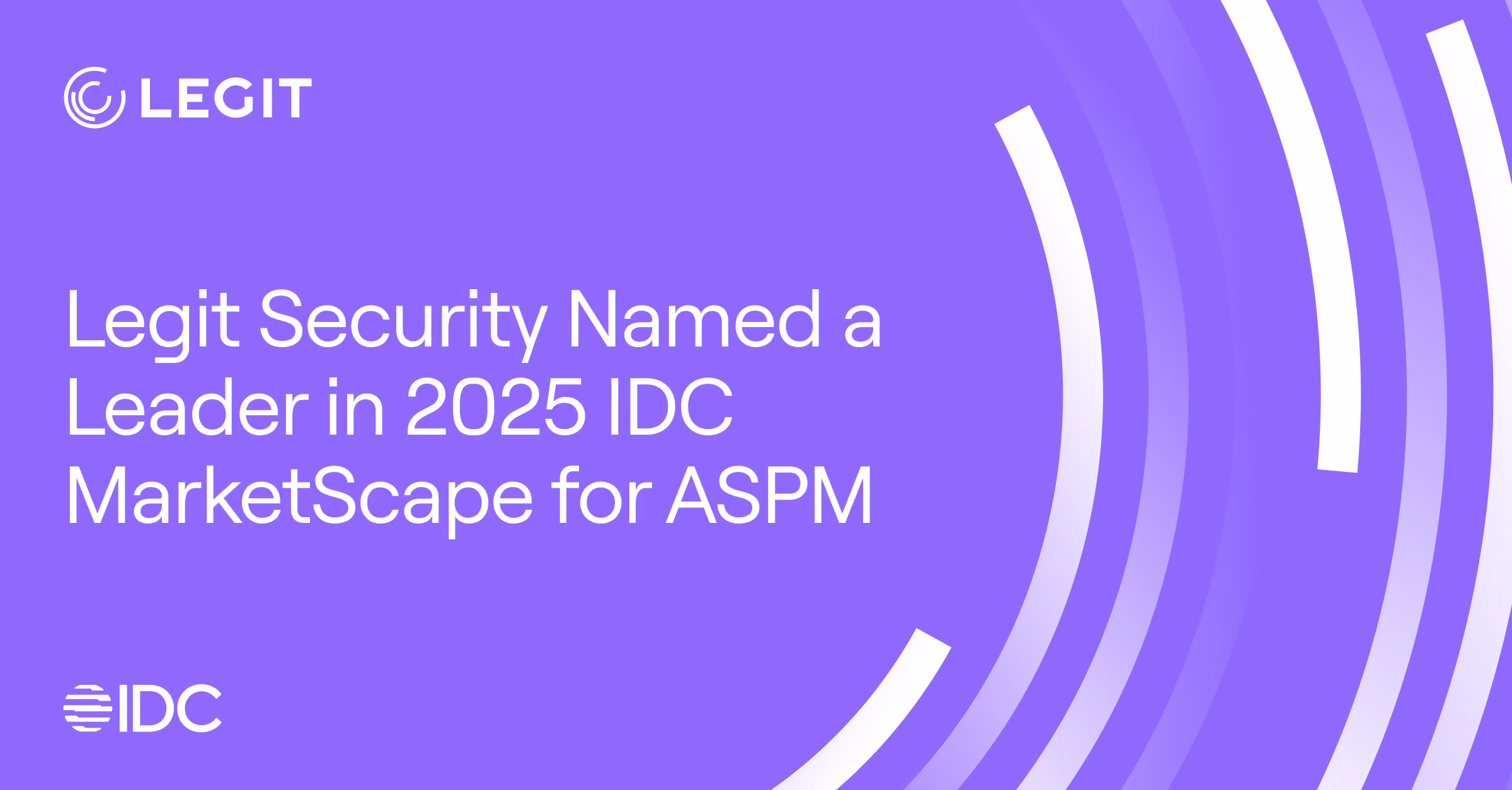 Legit Security Named a Leader in IDC MarketScape for ASPM