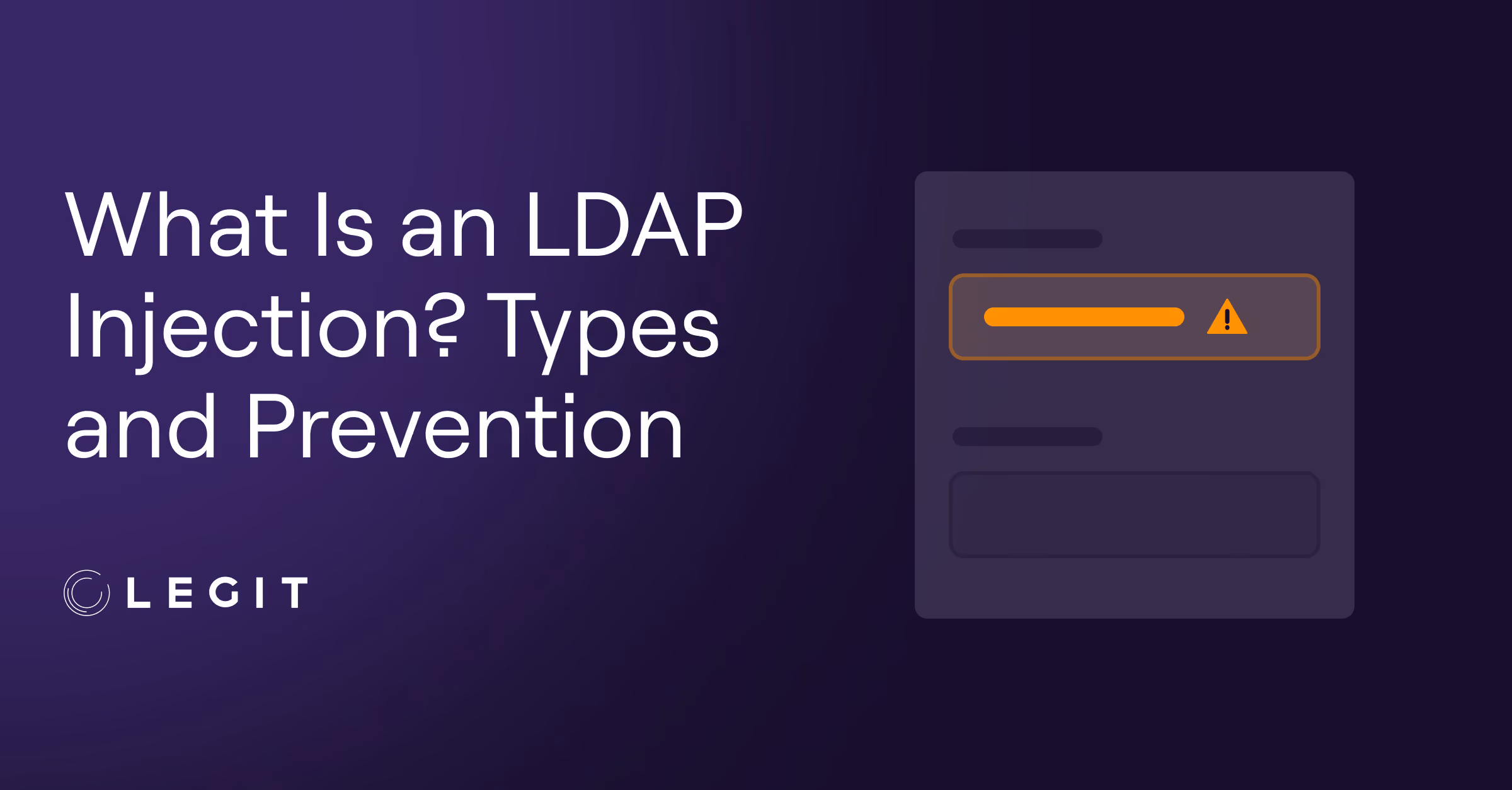 What Is an LDAP Injection? Types and Prevention